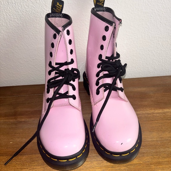 Dr. Martens Shoes - Dr. Martens Light Pink Combat Boots